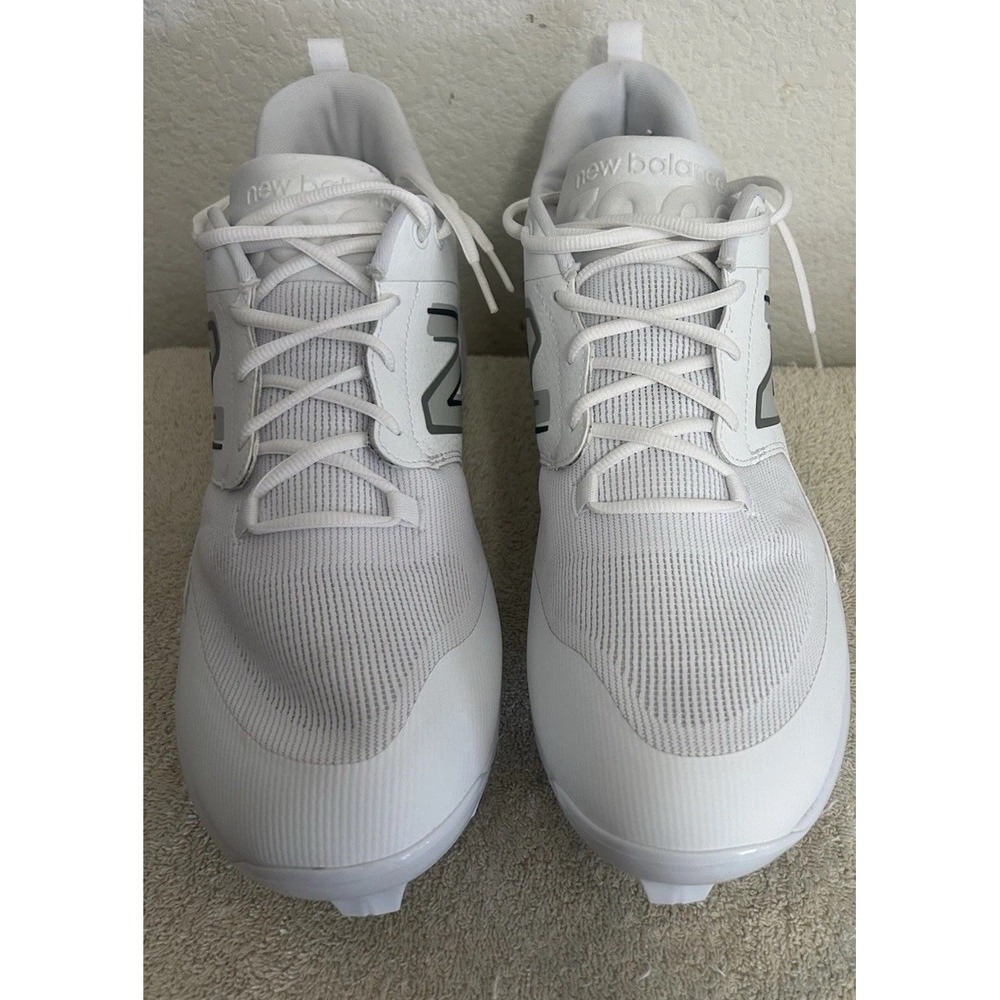 MENS NEW BALANCE FRESH FOAM 3000V6 MOLDED Baseball Cleats White/White, Size 16 M - Picture 2 of 12
